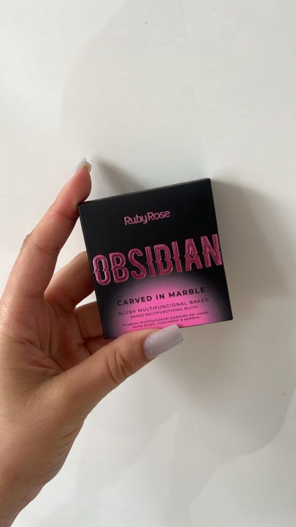 Blush Ruby Rose Obsidian