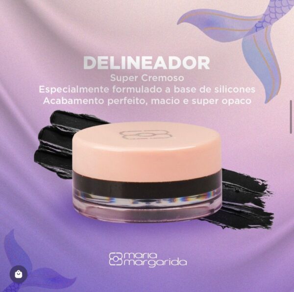 Delineador em Gel Até Debaixo D'água Maria Margarida