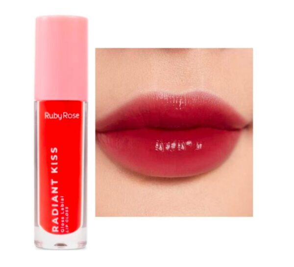 Gloss Labial Radiant Kisses - Ruby Rose - Imagem 4