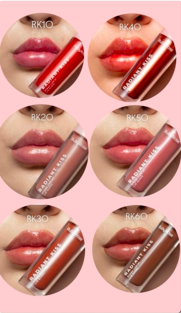 Gloss Labial Radiant Kisses - Ruby Rose - Imagem 3