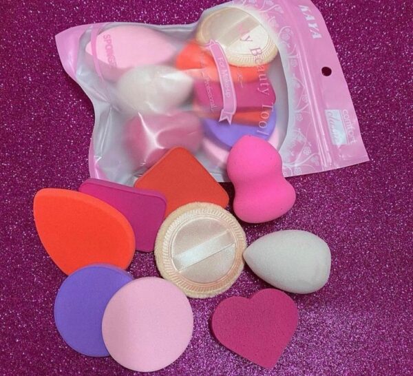Kit De Esponjas Para Maquiagem 9 Unidades