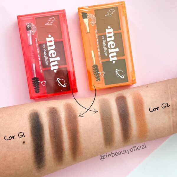 Paleta De Sobrancelhas Melu - Ruby Rose